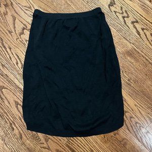 Vintage Black Cotton Skirt